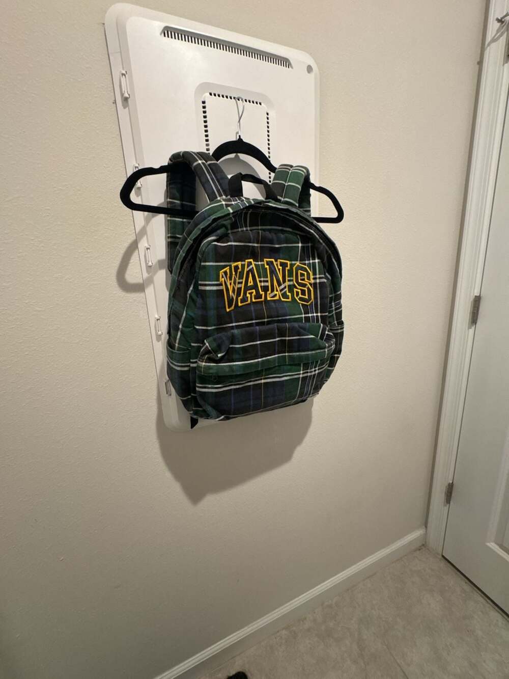 Vans Old Skool Pine Forest Plaid Mini Backpack Green